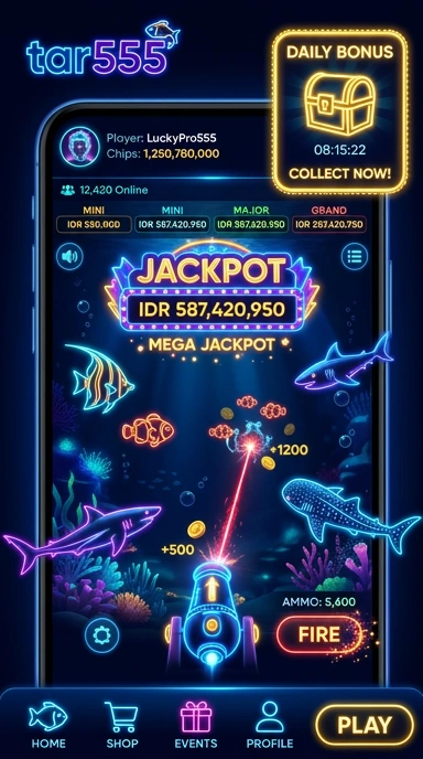 Tampilan antarmuka pengguna tar555 yang intuitif dan menarik.